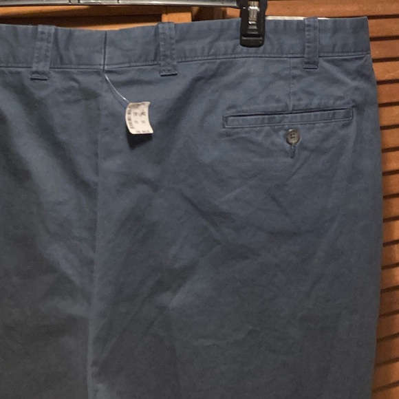 St. Johnsbury Blue Straight Fit Flat Front Chino Pants - Picture 11 of 13